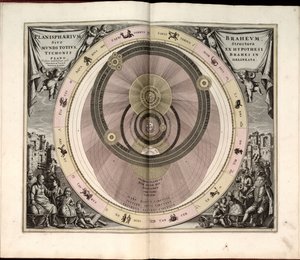 Makrokosmisk harmoni, eller, det universelle og nye Atlas, der præsenterer en generel og ny kosmografi af hele det skabte univers – hvori den harmoniske konstruktion af alle verdens kugler, iflg. af Andreas Cellarius