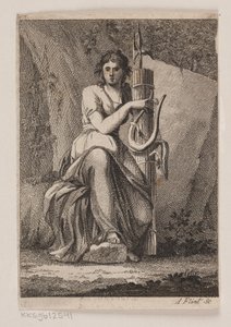 En kvinde med lyra og fasces
