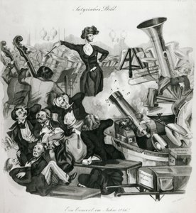 En koncert af Hector Berlioz (1803-69) i 1846 (gravering) af Andreas Geiger