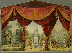 Skitse til gardinet til Imperial Theatre i Sankt Petersborg, 1830
