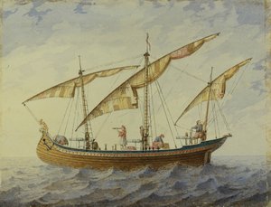 Scenedesign til balletten Corsair af A. Adam, 1863