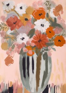 Et malerisk blomsterbuket