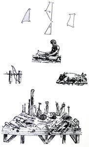 Pladerne fra anden bog af De Humani Corporis Fabrica af Andreas Vesalius