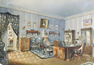 Interiør, 1860. af Andrei Alexeevich Redkovsky