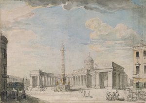 Kazan-katedralen i Sankt Petersborg, ca. 1800 af Andrei Nikiforovich Voronikhin