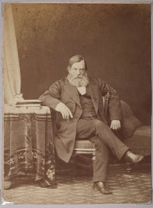Pavel Melnikov, pseudonym Andrey Pechersky - Pavel Ivanovich Melnikov (Andrey Pechersky) (1818-1883), af Karelin, Andrey Osipovich (1837-1906). Albumin foto