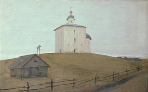 En kirke, 1903 af Andrei Petrovich Ryabushkin
