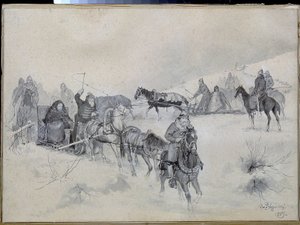 Martha Borletskaya (Au Marfa Posanixa Au Martha La Mairesse af Andrei Petrovich Ryabushkin