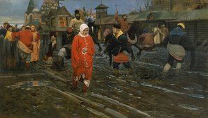 Moscow Street fra det syttende århundrede på en helligdag, 1895