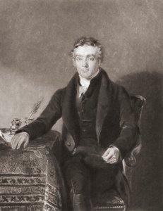 Thomas Chalmers. Portræt. (Print) af Andrew (after) Geddes