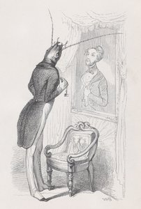 En meget velstillet insekt og smuk danser fra Scener fra det private og offentlige..., ca. 1837-47.