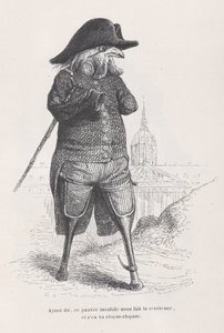 Når det så er sagt, giver denne stakkels invalid os en snæversyn og går hindringer afsted fra S..., ca. 1837-47.