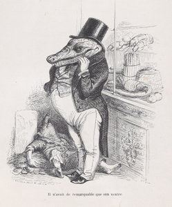 Kun hans mave var bemærkelsesværdig fra Scener fra Animas private og offentlige liv..., ca. 1837-47.