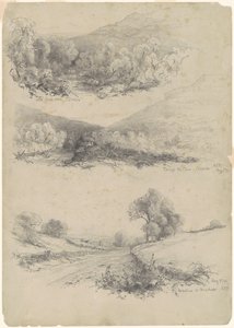 Clove Road, Catskills; Gennem nelliket — Catskills; og On the Road to Bracketts [recto]