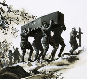 Rupert Brooke, berømt digter fra Første Verdenskrig, døde i 1915 af Andrew Howat