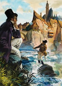 Schuberts Forellen (gouache på papir)