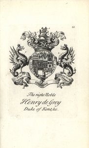 Våbenskjold og våbenskjold af den højre adelige Henry de Gray af Andrew Johnston