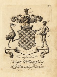 Våbenskjold fra den højre ærede Hugh Willoughby, Lord Willoughby af Parham af Andrew Johnston