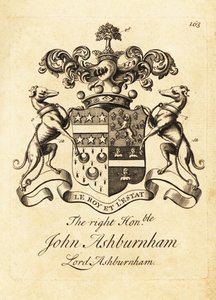 Våbenskjold af den højre ærede John Ashburnham, Lord Ashburnham af Andrew Johnston