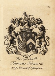 Våbenskjold af den højre ærede Thomas Howard, 2. jarl af Effingham, Lord Howard af Effingham af Andrew Johnston