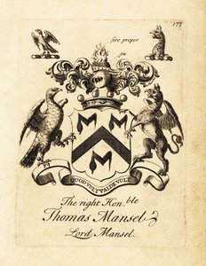 Højre ærede Thomas Mansels våbenskjold, Lord Mansel