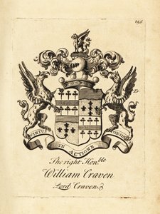 Våbenskjold fra den højre ærede William Craven, Lord Craven, 3. Baron Craven (1700-1739) af Andrew Johnston