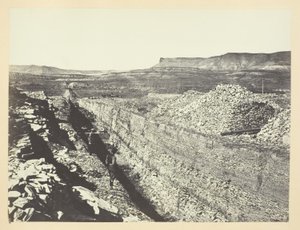 Burning Rock Cut, Green River Valley af Andrew Joseph Russell