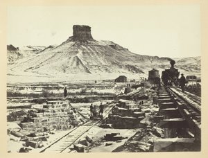 Citadel Rock, Green River Valley af Andrew Joseph Russell