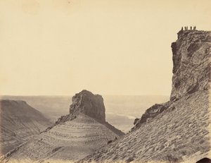 Billede 23. På bjergene ved Green River,1869 (foto) af Andrew Joseph Russell