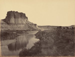 Billede 24. Castle Rock, Green River Valley,1869 (foto) af Andrew Joseph Russell