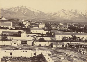 Billede 45. Salt Lake City, fra toppen af tabernaklet,1869 (foto) af Andrew Joseph Russell