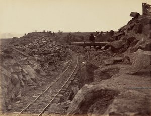 Billede 9. Østlig tilgang til Dale Creek Bridge,1869 (foto) af Andrew Joseph Russell