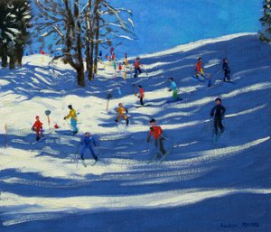 Blå skygger, Morzine af Andrew Macara