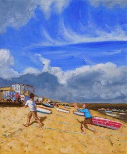 Fanger bolden,St Ives,2016, af Andrew Macara