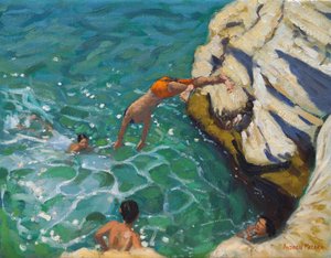 Dykning og svømning,,Skiathos. 2016, af Andrew Macara