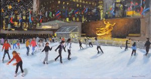 Aften,Rockerfeller Ice Rink,New York, af Andrew Macara