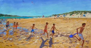 Holder sig i form, Wells next the Sea, (olie på lærred) af Andrew Macara