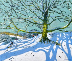 Mother Tree, Idridgehay, Belper, 2022 (olie på lærred) af Andrew Macara