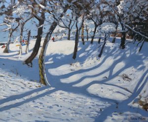 Winter, Ladmanlow, 2010 (olie på lærred) af Andrew Macara