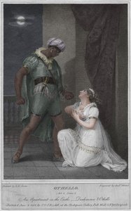 Othello. Akt 4. Scene 2. En lejlighed på slottet. Desdemona og Othello, 1801. af Andrew Michel