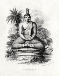 Corona Buddha, tilbedt i Ceylon, Siam, Kina, 1800-tallet af Andrew Thom