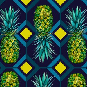 Ananas geometriske fliser, 2018