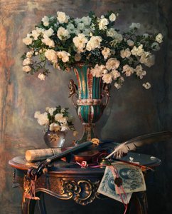 Elegante roser og violin af Andrey Morozov