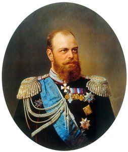 Portræt af kejser Alexander III, 1845-1894, 1800-tallet. af Andrey Nikolayevich Shilder