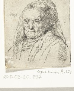 Portrætbuste af Rembrandts mor