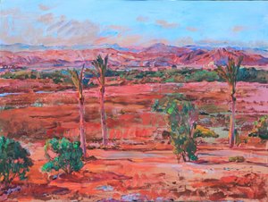 Desert Palm Vista af Andrii Kutsachenko