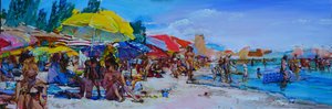 Livlig sommerstrand af Andrii Kutsachenko