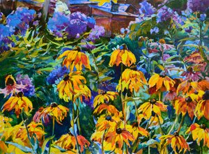 Farvestrålende haveblomster af Andrii Kutsachenko