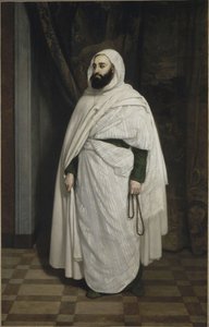 Portræt af Abdelkader ibn Muhieddine 1808-1883, 1853. af Ange Tissier