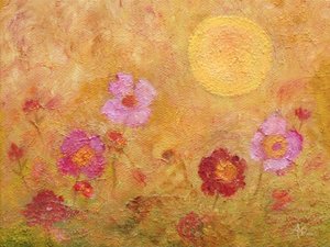 Gyldne, solbeskinnede blomster af Angeles M. Pomata